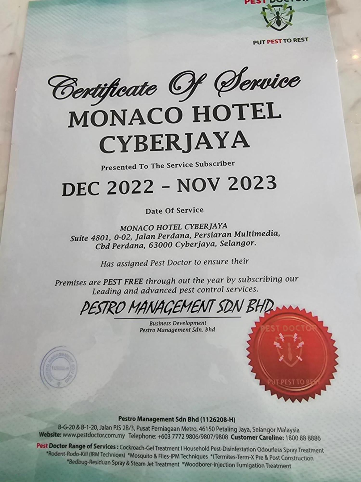Monaco Hotel Cyberjaya Eksteriør billede